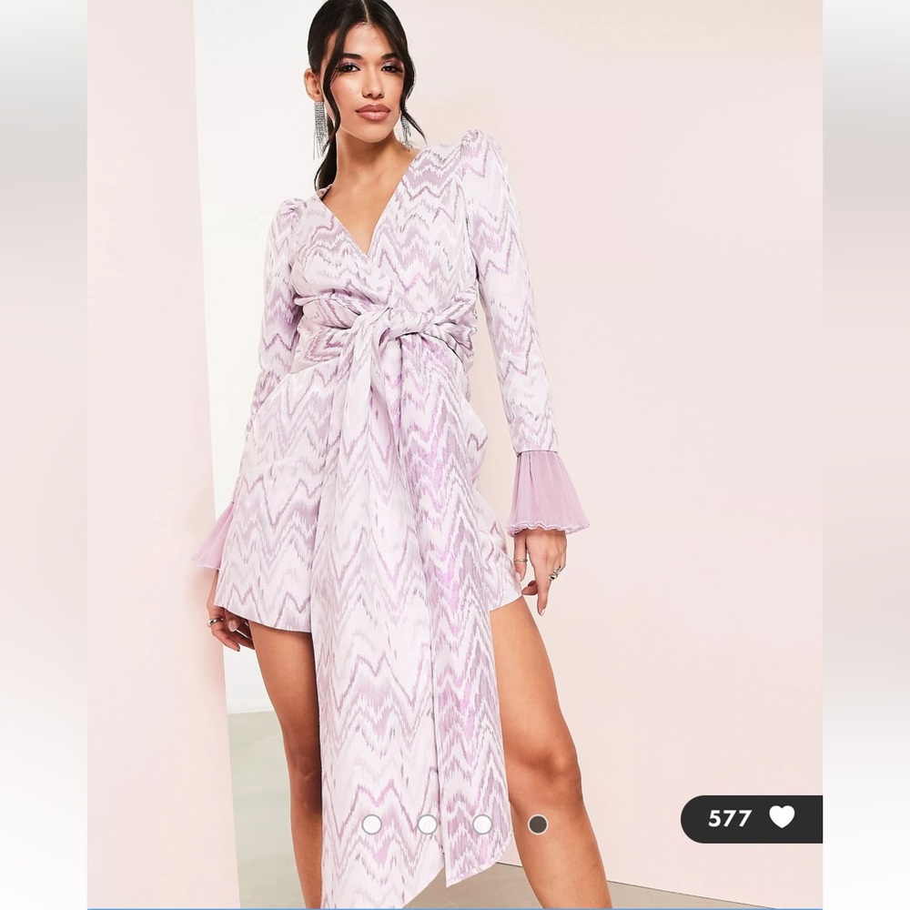 ASOS purple wrap dress